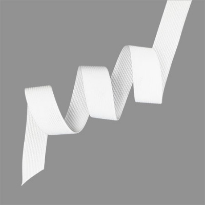 Резинка вязаная 25 мм тип CL плотность 7,5 г/м цвет белый